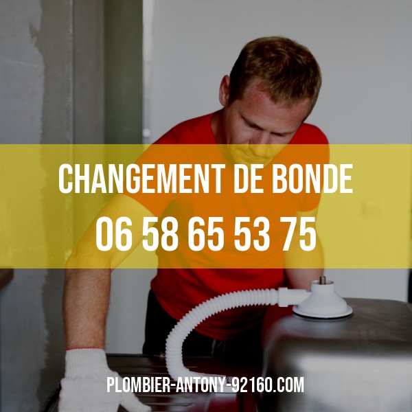 changement de bonde du lavabo